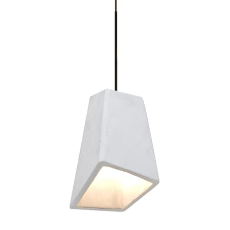 Skip Cord Pendant, White, Bronze, 1x9W LED